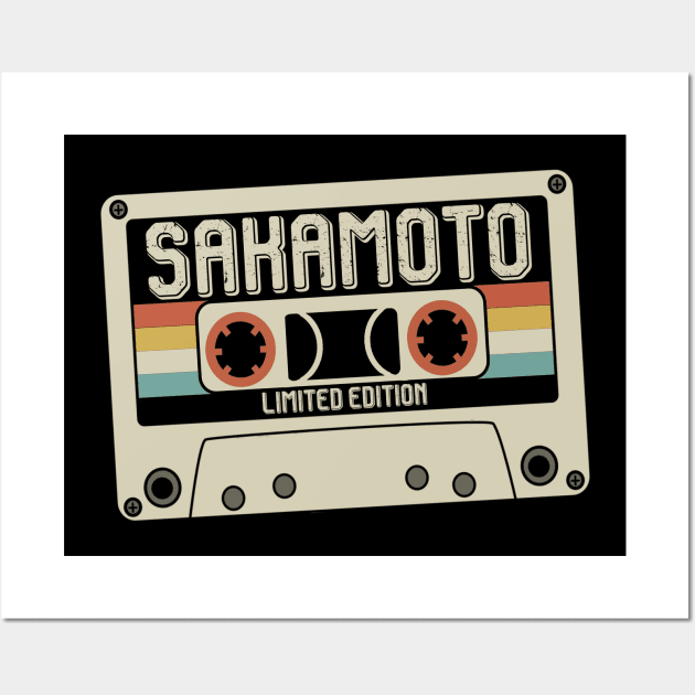 Sakamoto Name - Limited Edition - Vintage Style Wall Art by Debbie Art